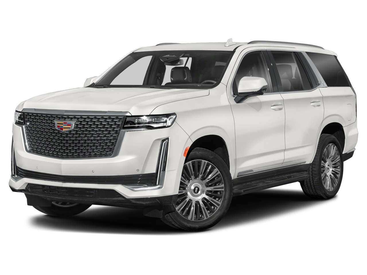 2024 Cadillac Escalade Premium Luxury in Black Raven — front three-quarter view