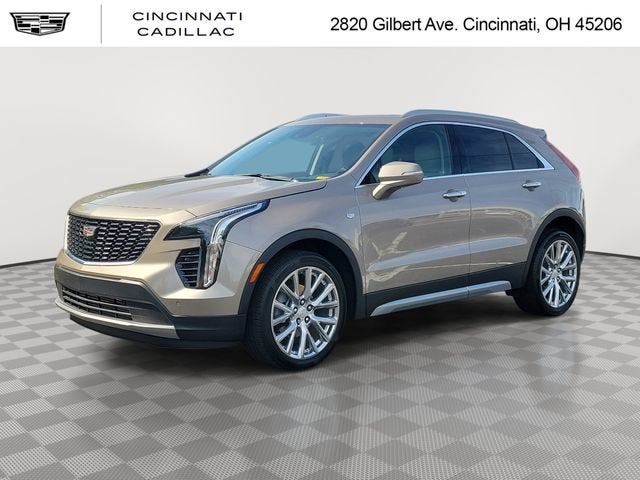 2023 Cadillac XT4 Premium Luxury in Latte Metallic — front three-quarter view