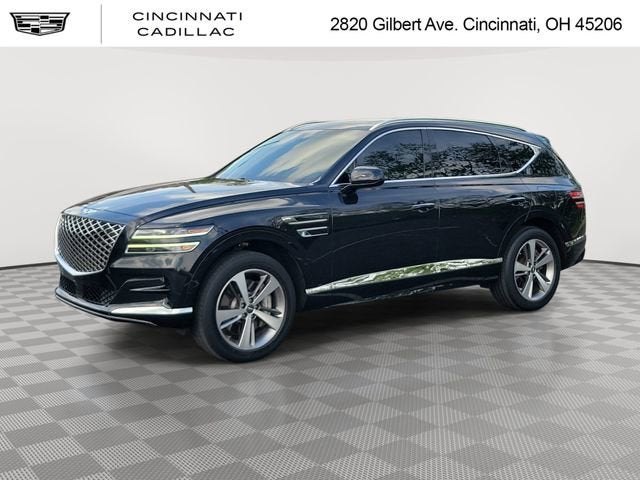 2021 Genesis GV80 4DR AWD 35T in Vik Black — front three-quarter view